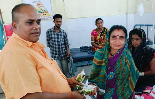 Distribution of OMFED buttermilk among patients at Koksara Hospital by Hon’ble President today Distribution of OMFED buttermilk among patients at Koksara Hospital by Hon’ble President today