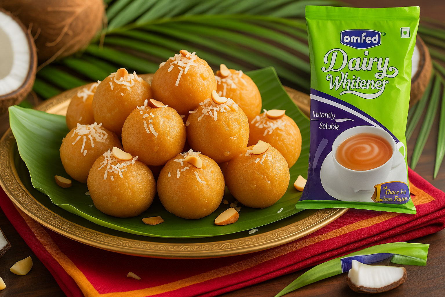Process for Making Coconut Milk Ladoo