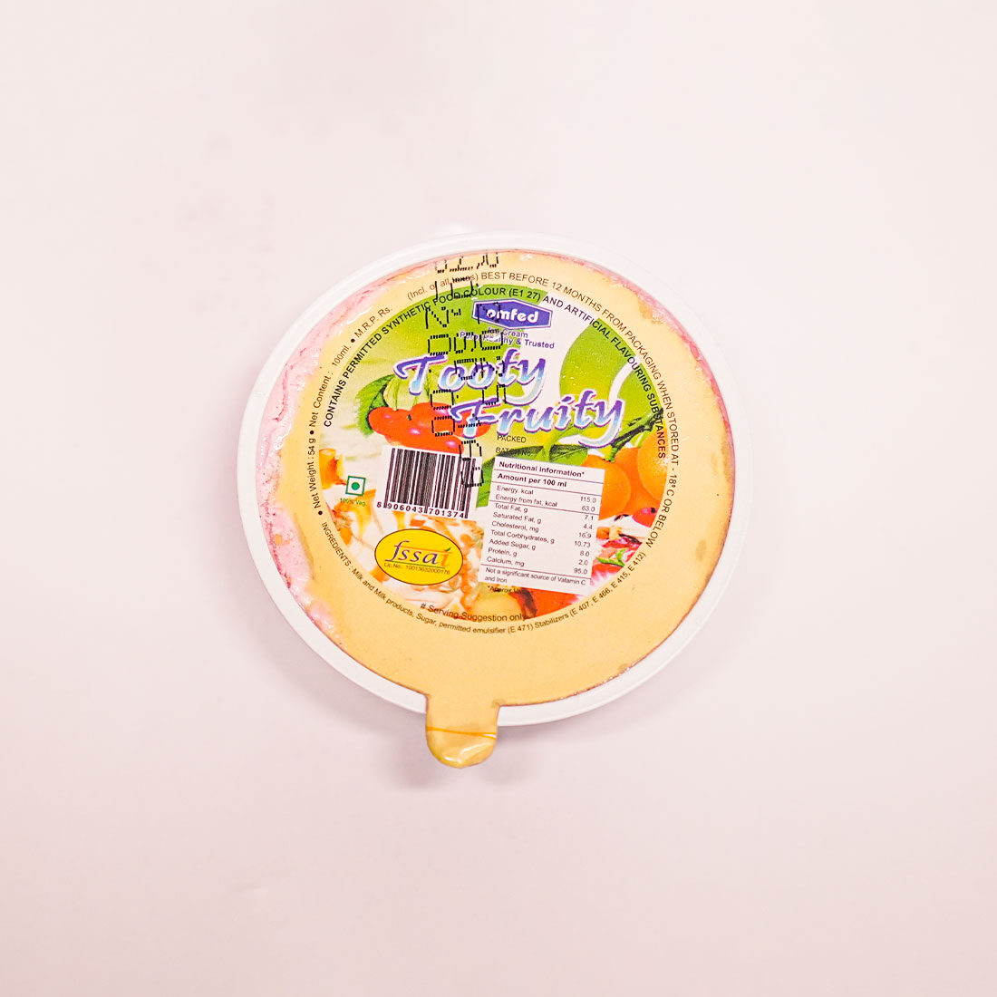 Tooty Fruity Ice Cream (Cup)